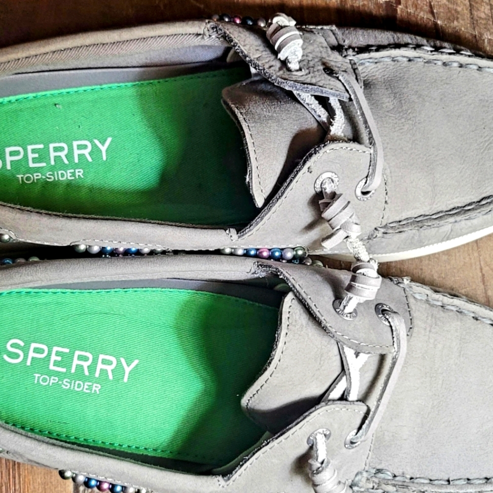Gray Sperry Topsiders